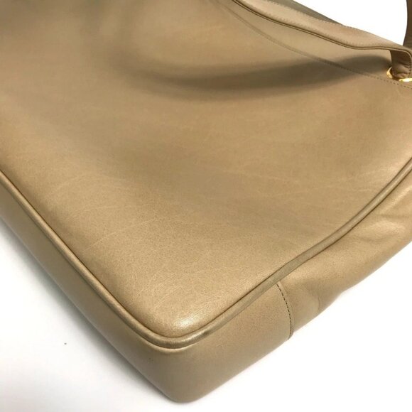 CHANEL CC logo Studs Shoulder Bag Shoulder Bag Tote Bag Lambskin Beige - Picture 4 of 13